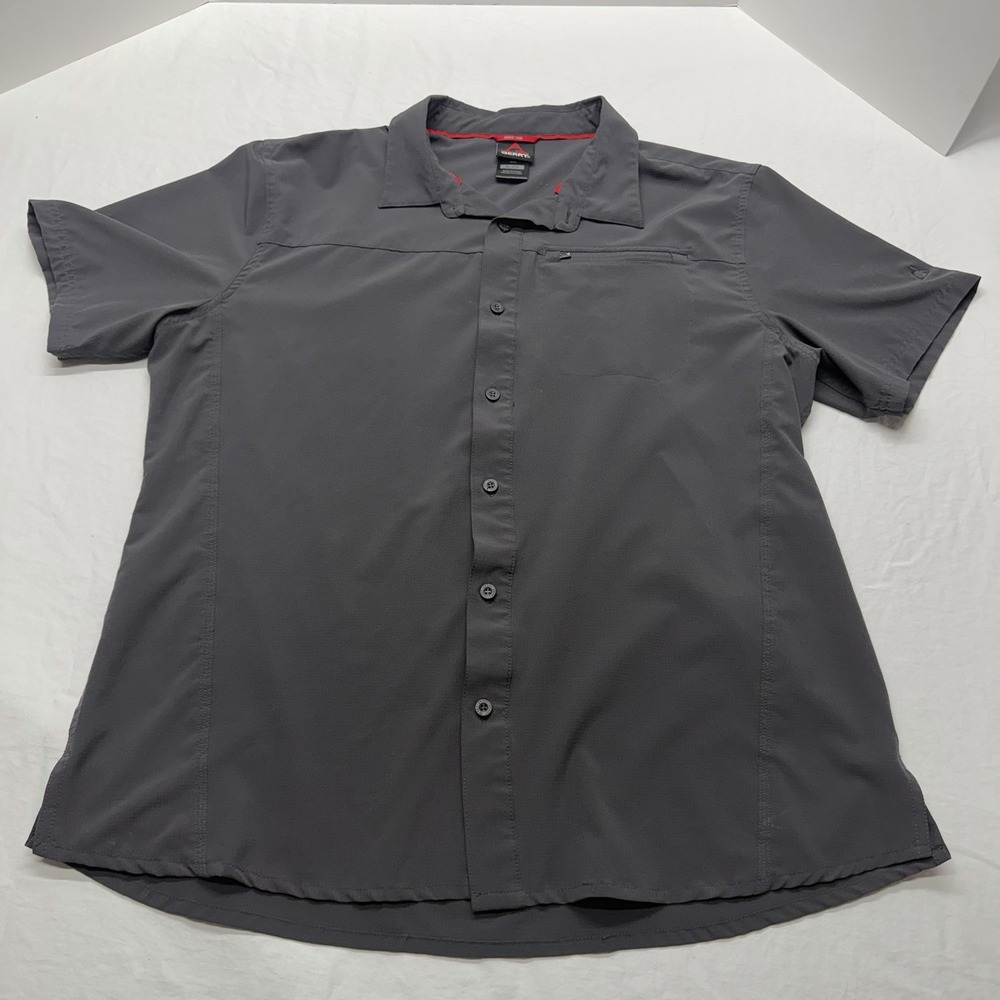 Gerry Renegade Short Sleeve Button up Field Shirt Men's Size XL Charcoal Gray